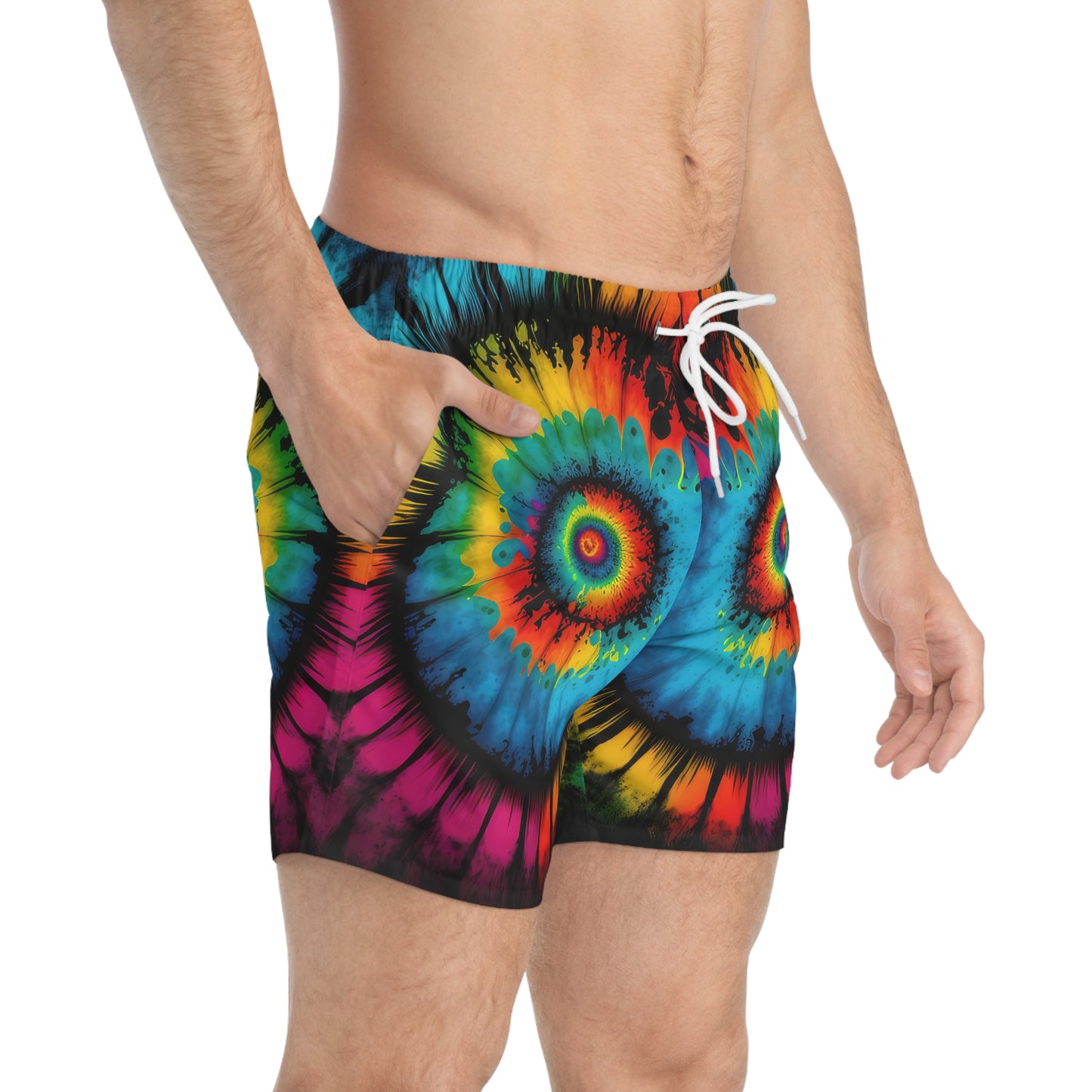 Bold And Beautiful Tie Dye Style Four A Swim Trunks (AOP)