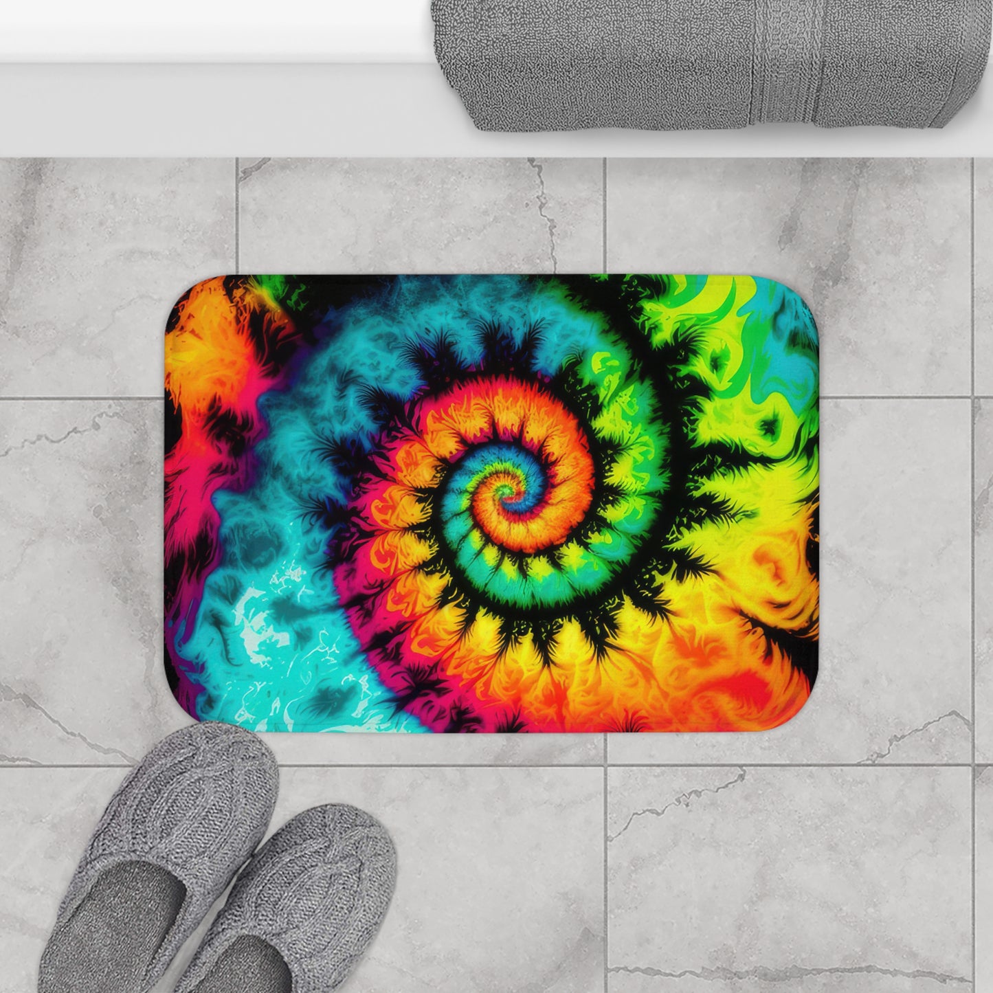 Bold And Beautiful Flowers Stye Three Bath Mat