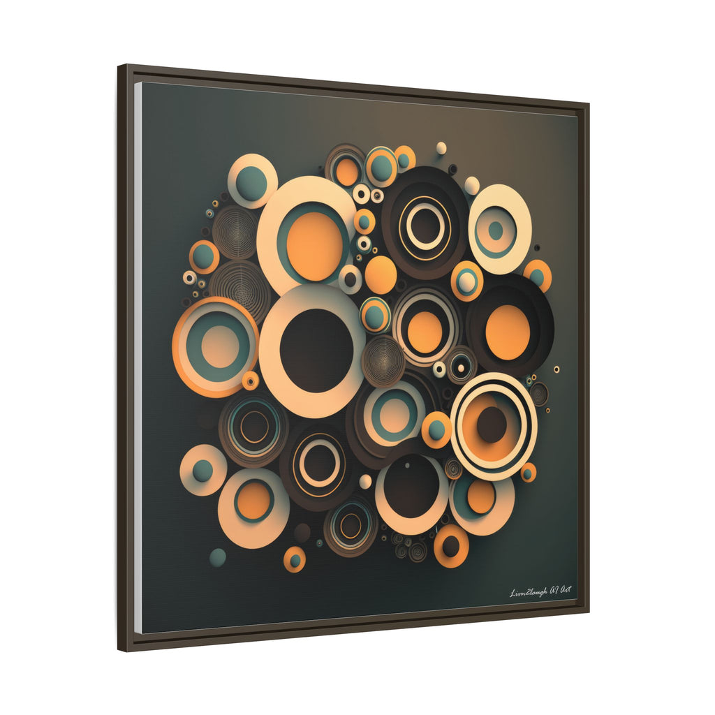 Concentric Harmony, Art Print — Colorful Modern Wall Canvas