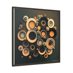 Concentric Harmony, Art Print — Colorful Modern Wall Canvas