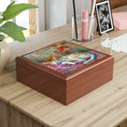 Mosaic Dreams: A Cat’s Serenity, Jewelry- Stash- Collection Box
