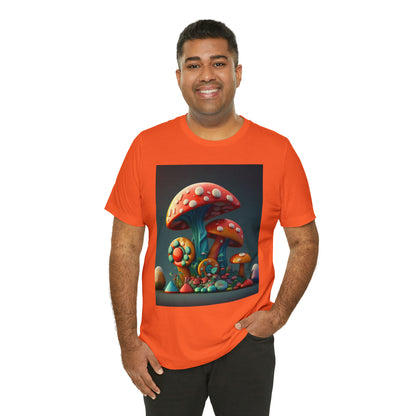 Hippie Mushroom Color Candy Style Design Style 6 Unisex Jersey Short Sleeve Tee