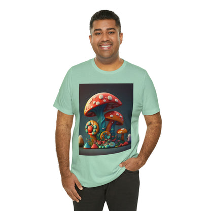 Hippie Mushroom Color Candy Style Design Style 6 Unisex Jersey Short Sleeve Tee