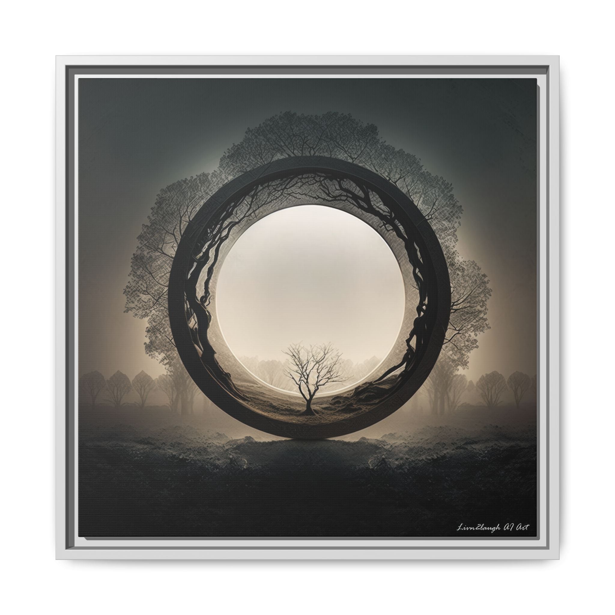 Circle of Stillness, Art Print — Colorful Modern Wall Canvas