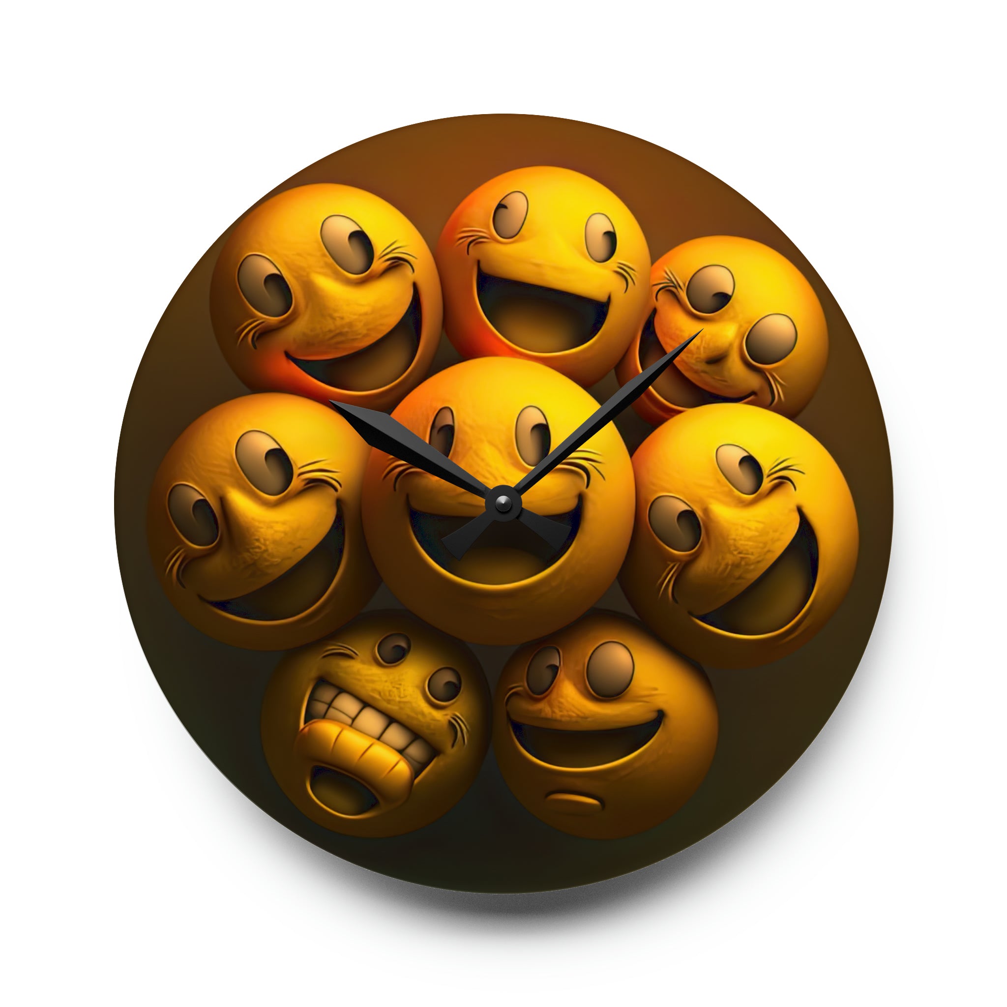 Happiest Of Faces Smiling, Style 1 Wall Clock