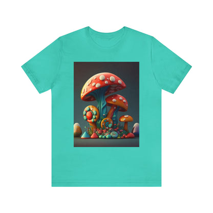 Hippie Mushroom Color Candy Style Design Style 6 Unisex Jersey Short Sleeve Tee