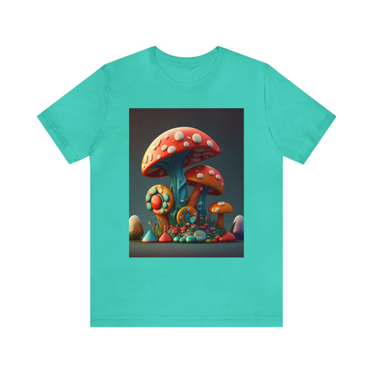 Hippie Mushroom Color Candy Style Design Style 6 Unisex Jersey Short Sleeve Tee