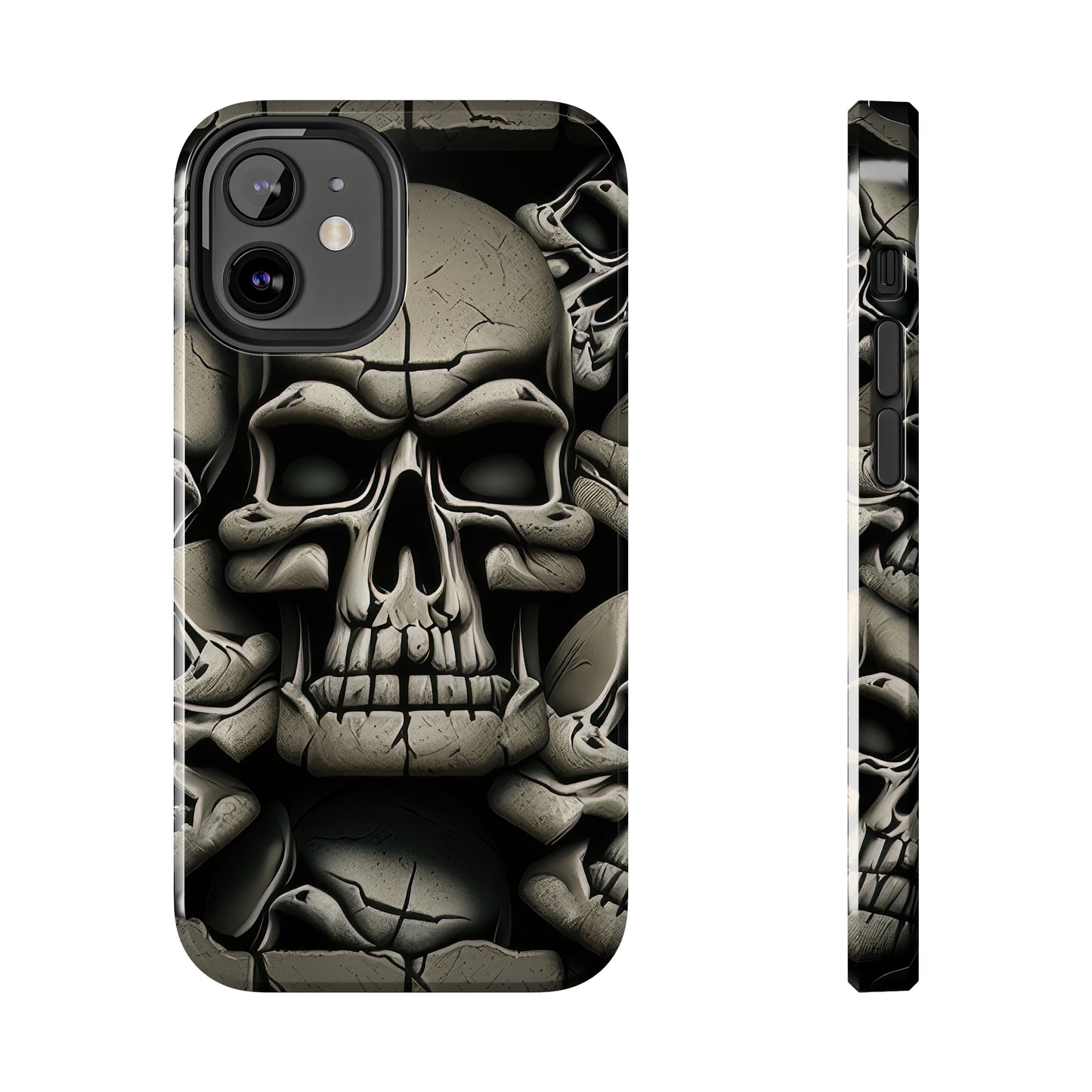 Metallic Chrome Skulls and classic Designed 12 Tough Phone Cases