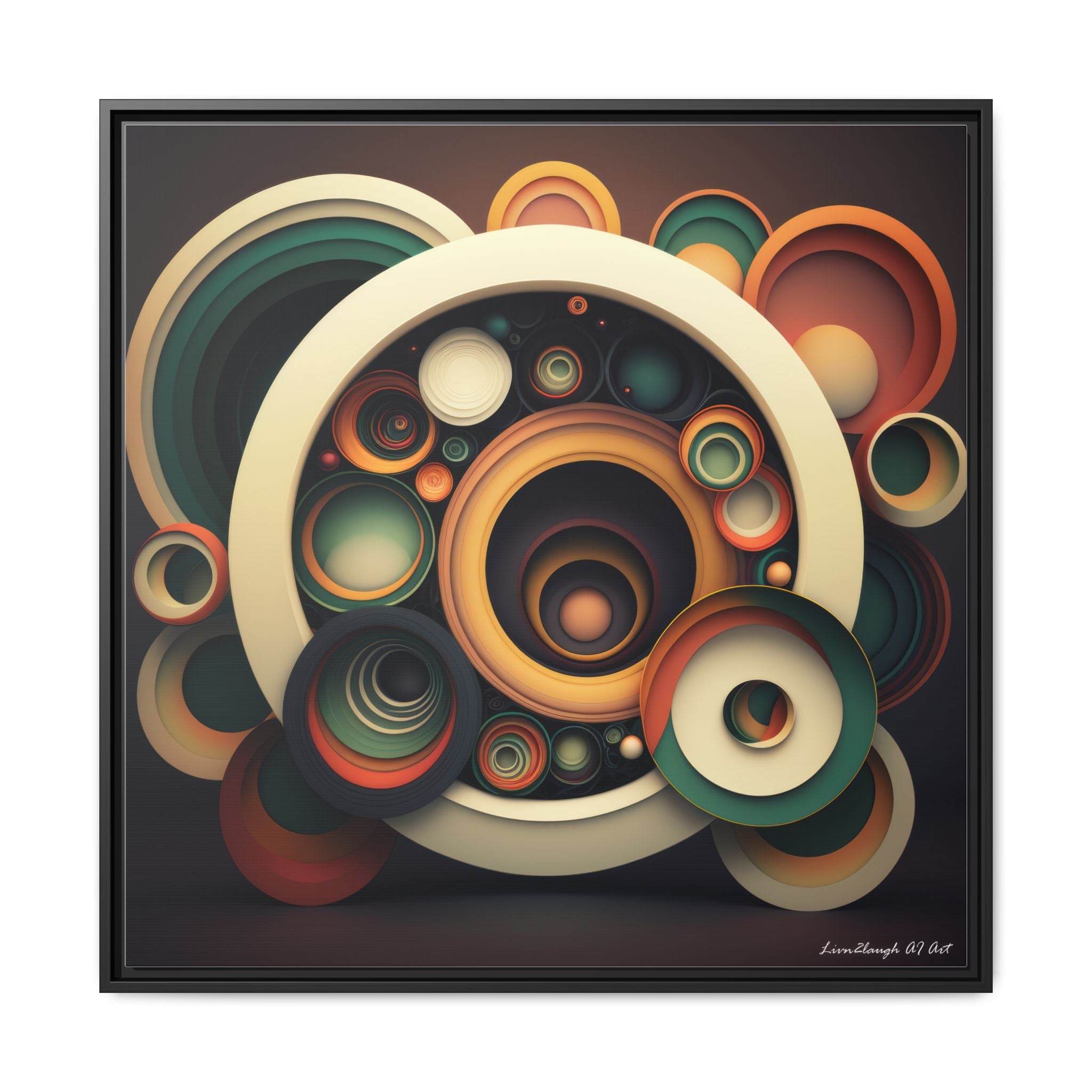 Inner Resonance, Art Print — Colorful Modern Wall Canvas