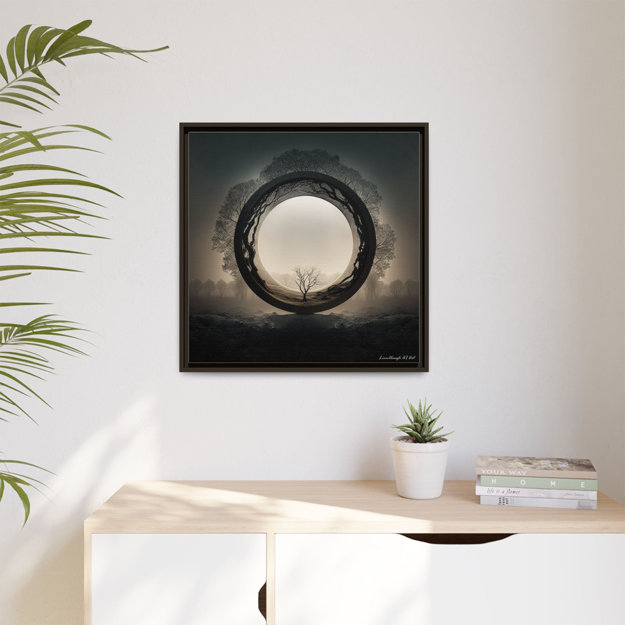 Circle of Stillness, Art Print — Colorful Modern Wall Canvas