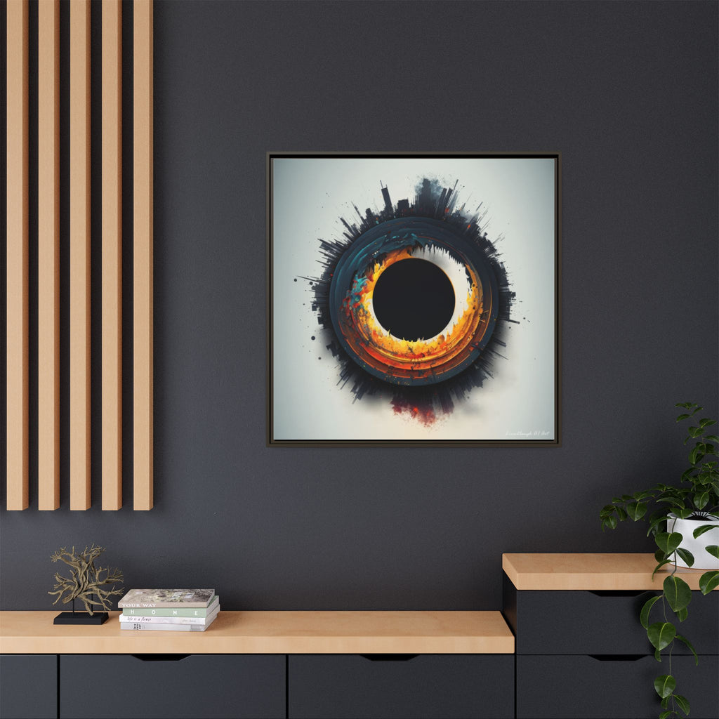 Eclipse of Industry, Art Print — Colorful Modern Wall Canvas