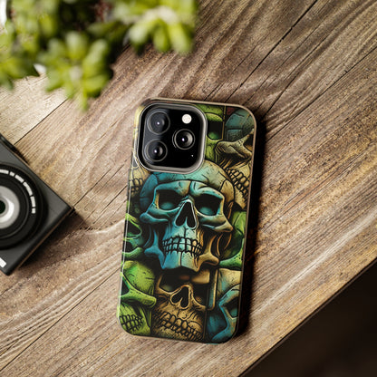 Metallic Chrome Skulls and classic Designed 13 Tough Phone Cases