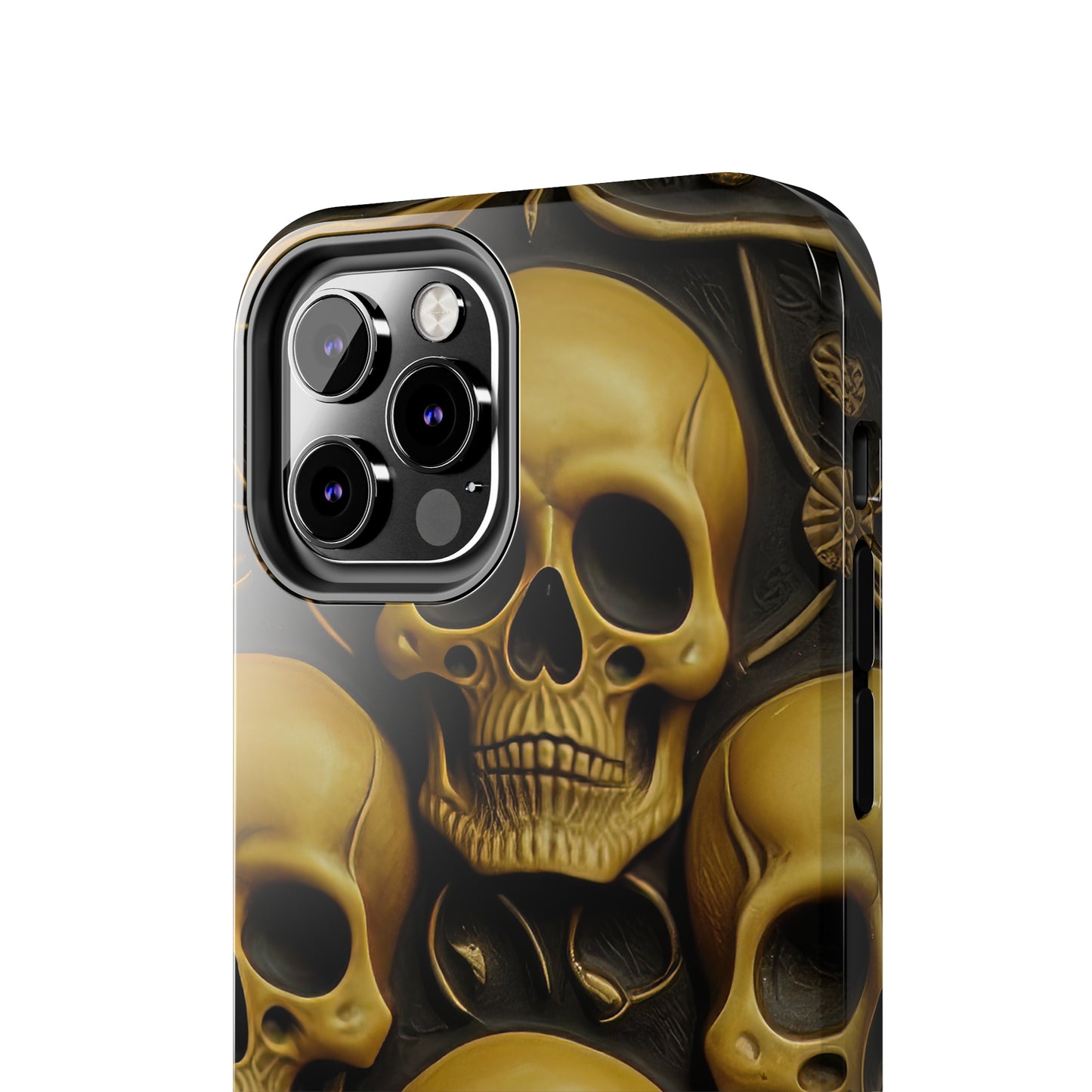 Metallic Chrome Skulls and classic Designed 18 Tough Phone Cases