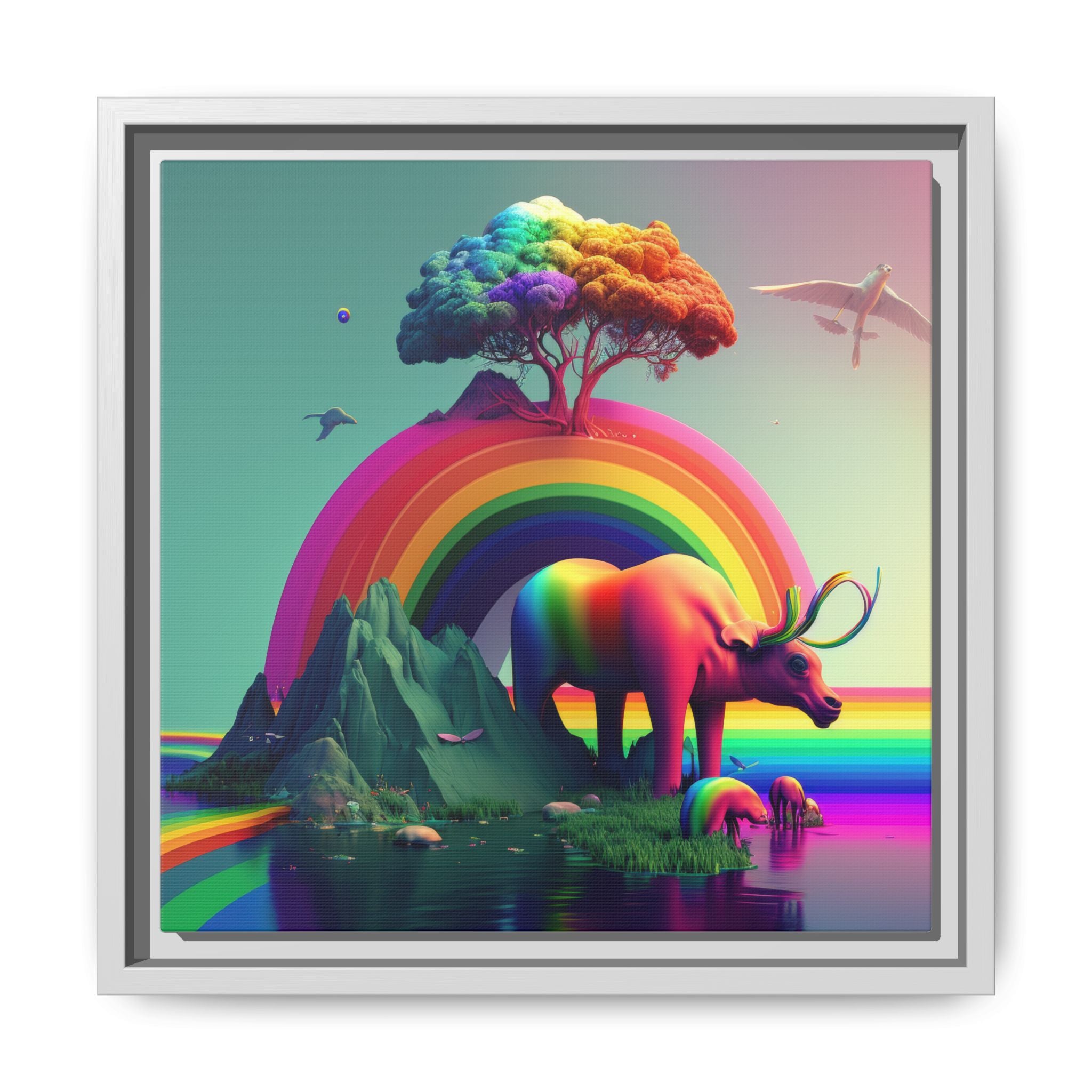 Sanctuary of Color, Art Print — Colorful Modern Wall Canvas