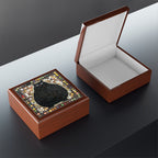 "Playful Black Cat Mosaic", Jewelry- Stash- Collection Box