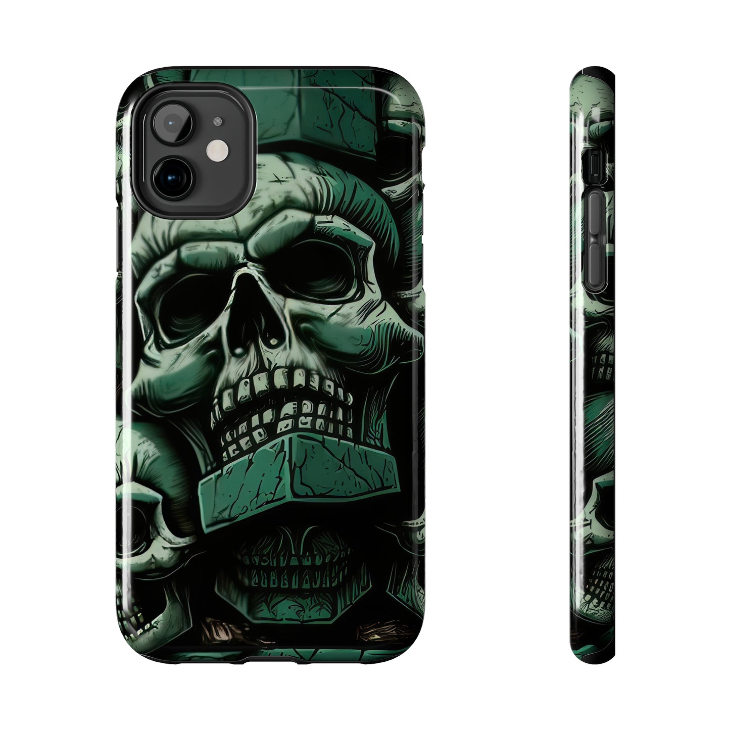 Metallic Chrome Skulls and classic Designed 15 Tough Phone Cases