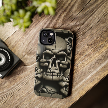 Metallic Chrome Skulls and classic Designed 12 Tough Phone Cases