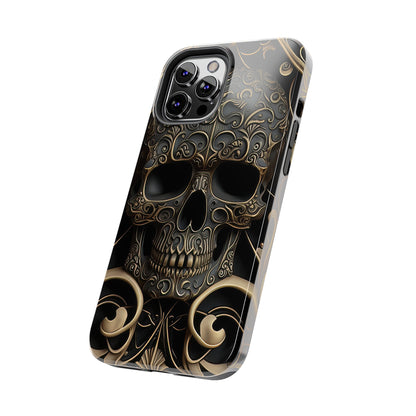 Metallic Chrome Skulls and classic Designed 2 Tough Phone Cases