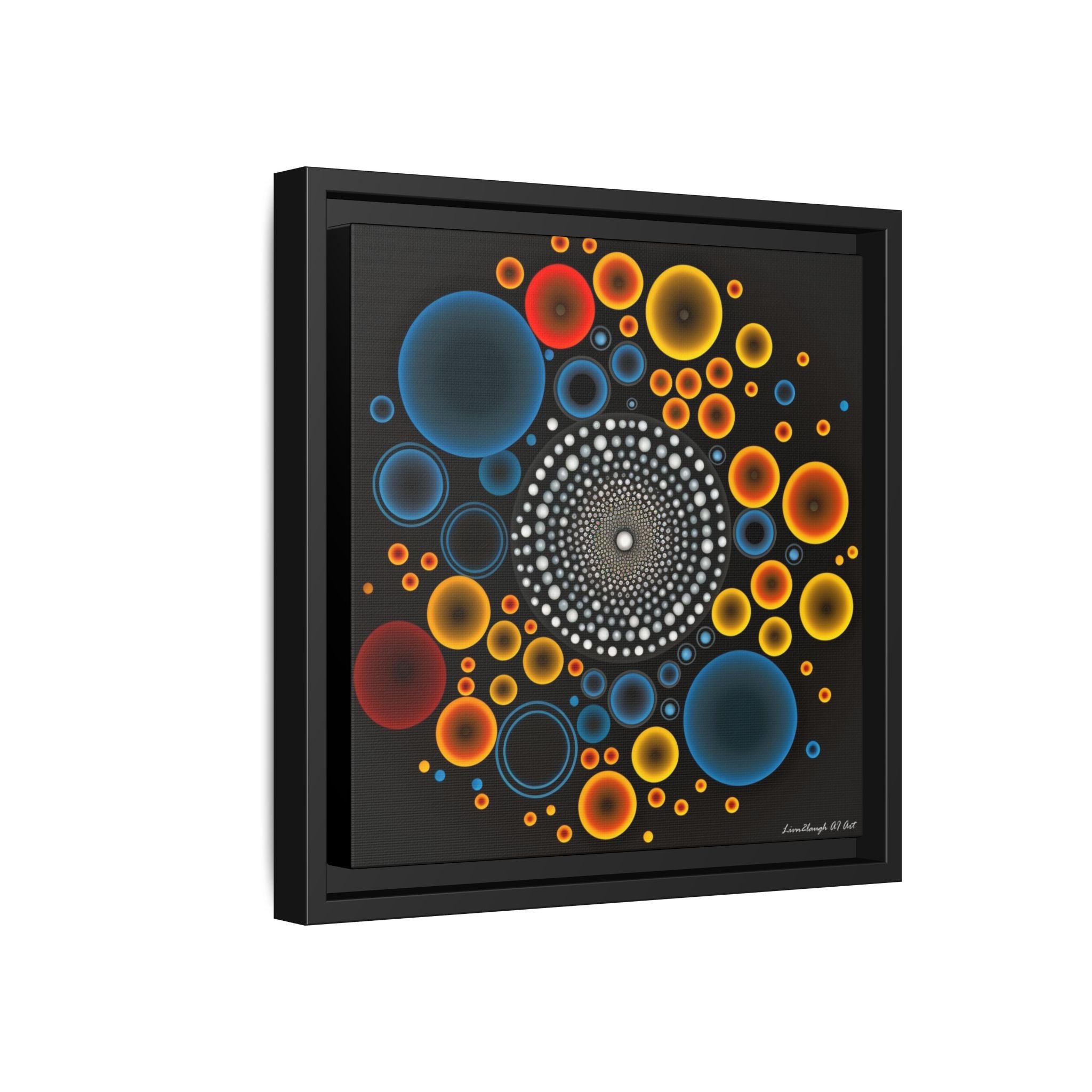 Harmonic Orbits, Matte Canvas, Framed (Multi-color)