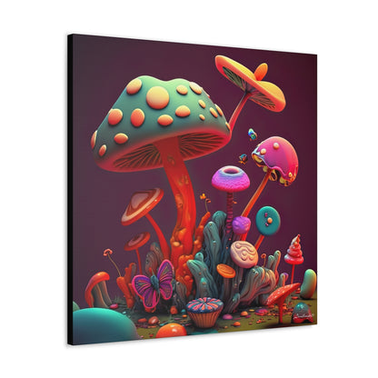 Beautiful Mushroom Luminating Colorful Bliss 2 Canvas Gallery Wraps