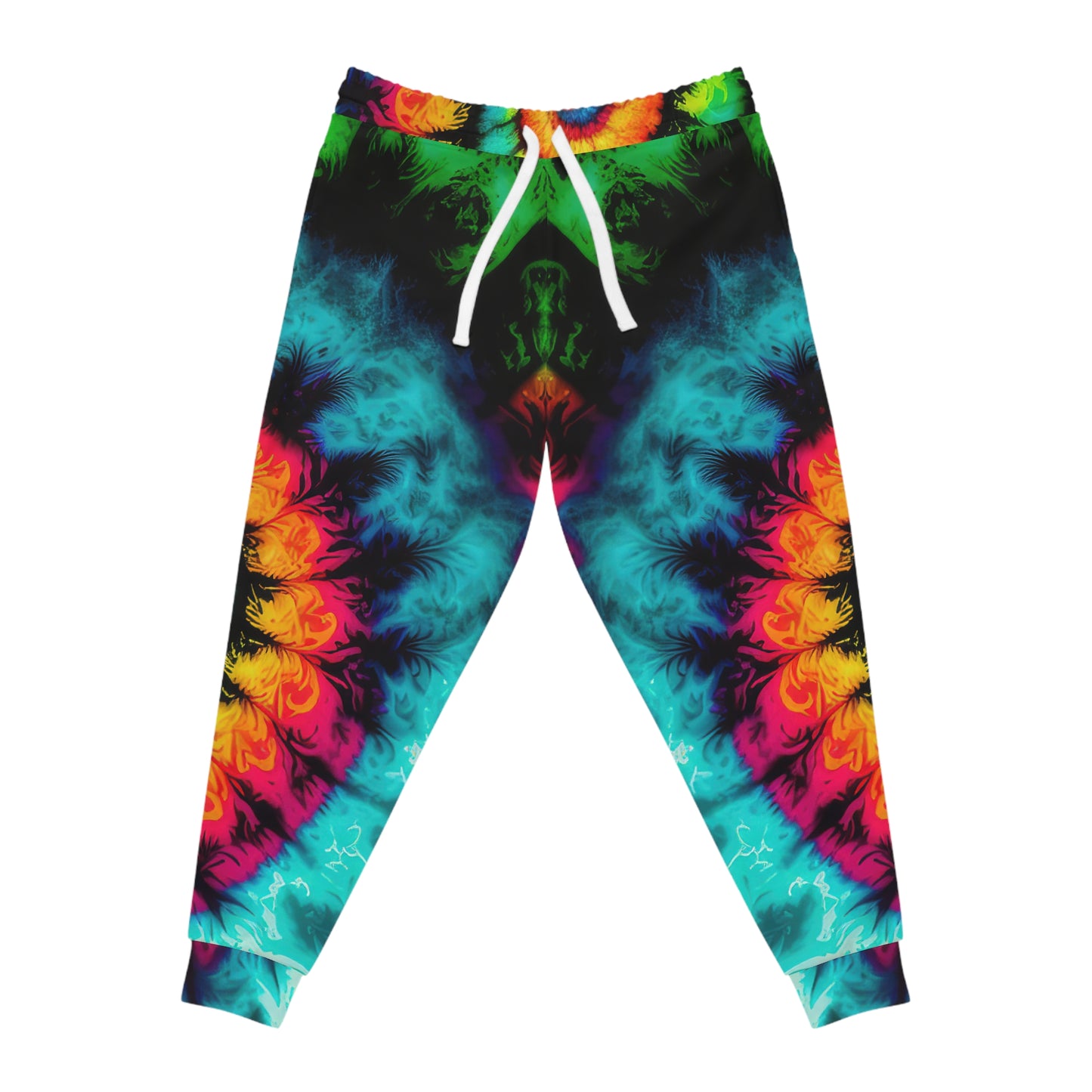 Bold And Beautiful Tie Dye Style Three Athletic Joggers (AOP)