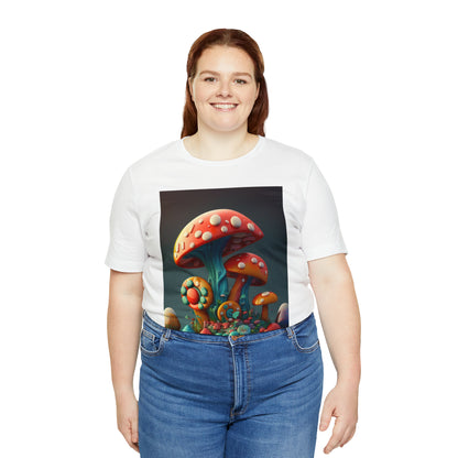 Hippie Mushroom Color Candy Style Design Style 6 Unisex Jersey Short Sleeve Tee