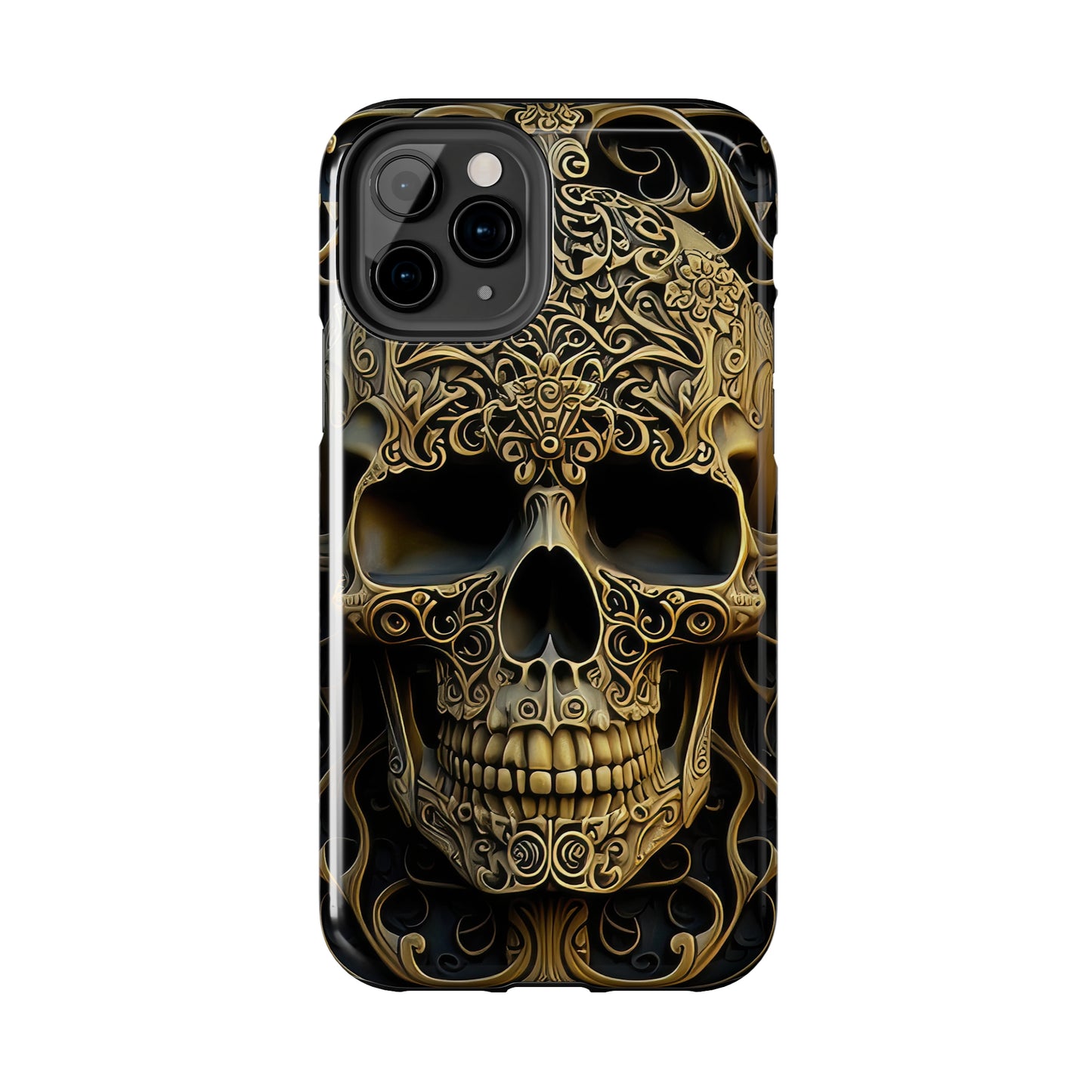 Metallic Chrome Skulls and classic Designed 4 Tough Phone Cases