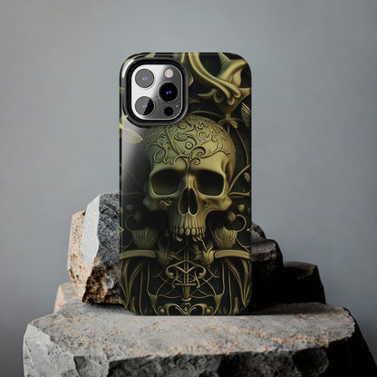 Metallic Chrome Skulls and classic Designed 3 Tough Phone Cases