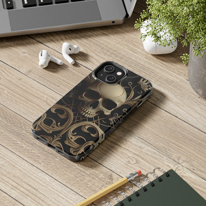 Metallic Chrome Skulls and classic Designed 1 Tough Phone Cases