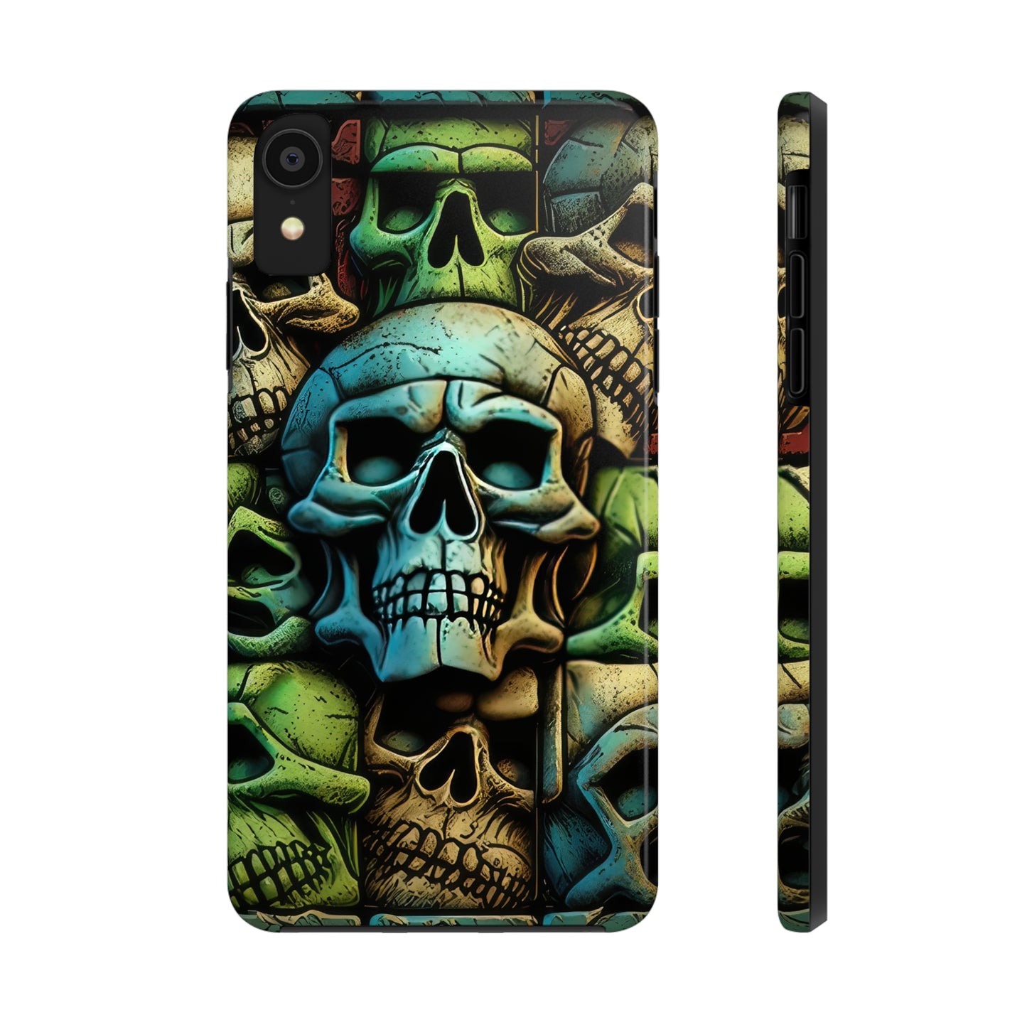 Metallic Chrome Skulls and classic Designed 13 Tough Phone Cases