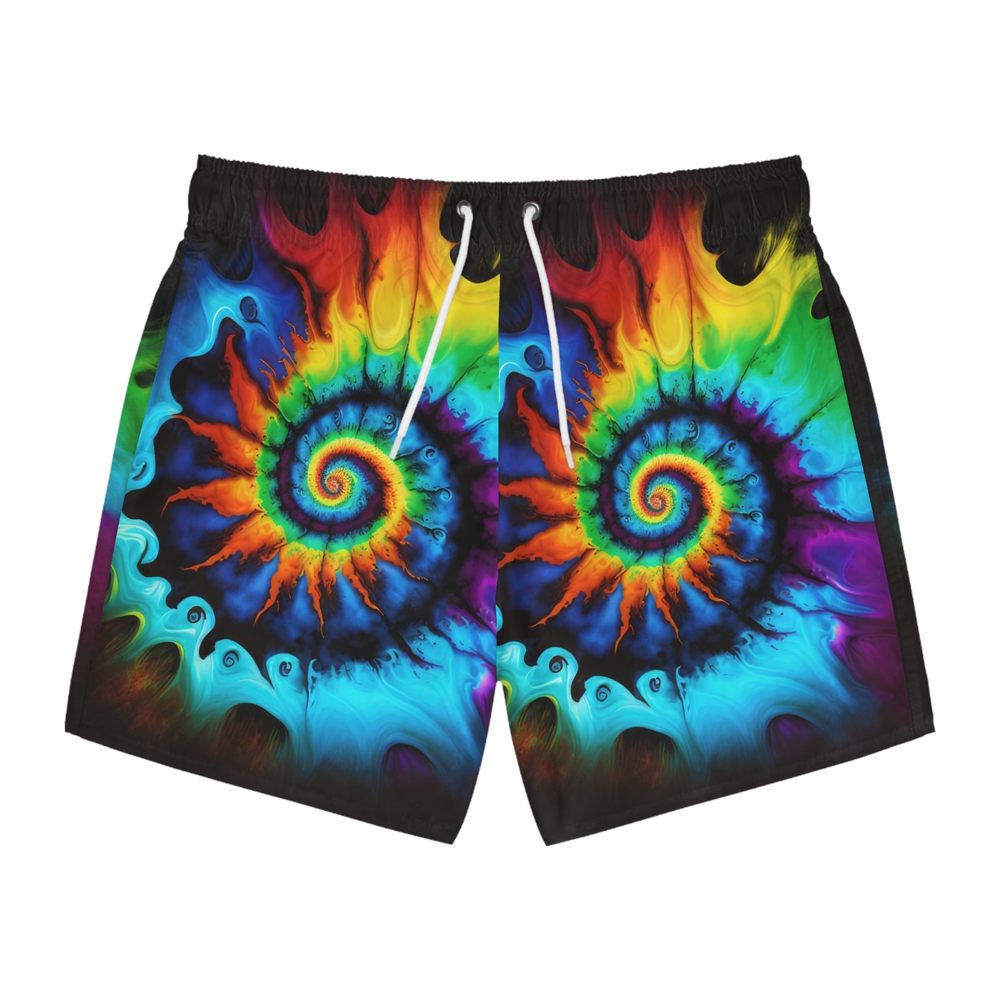 Bold And Beautiful Tie Dye Style One Swim Trunks (AOP)