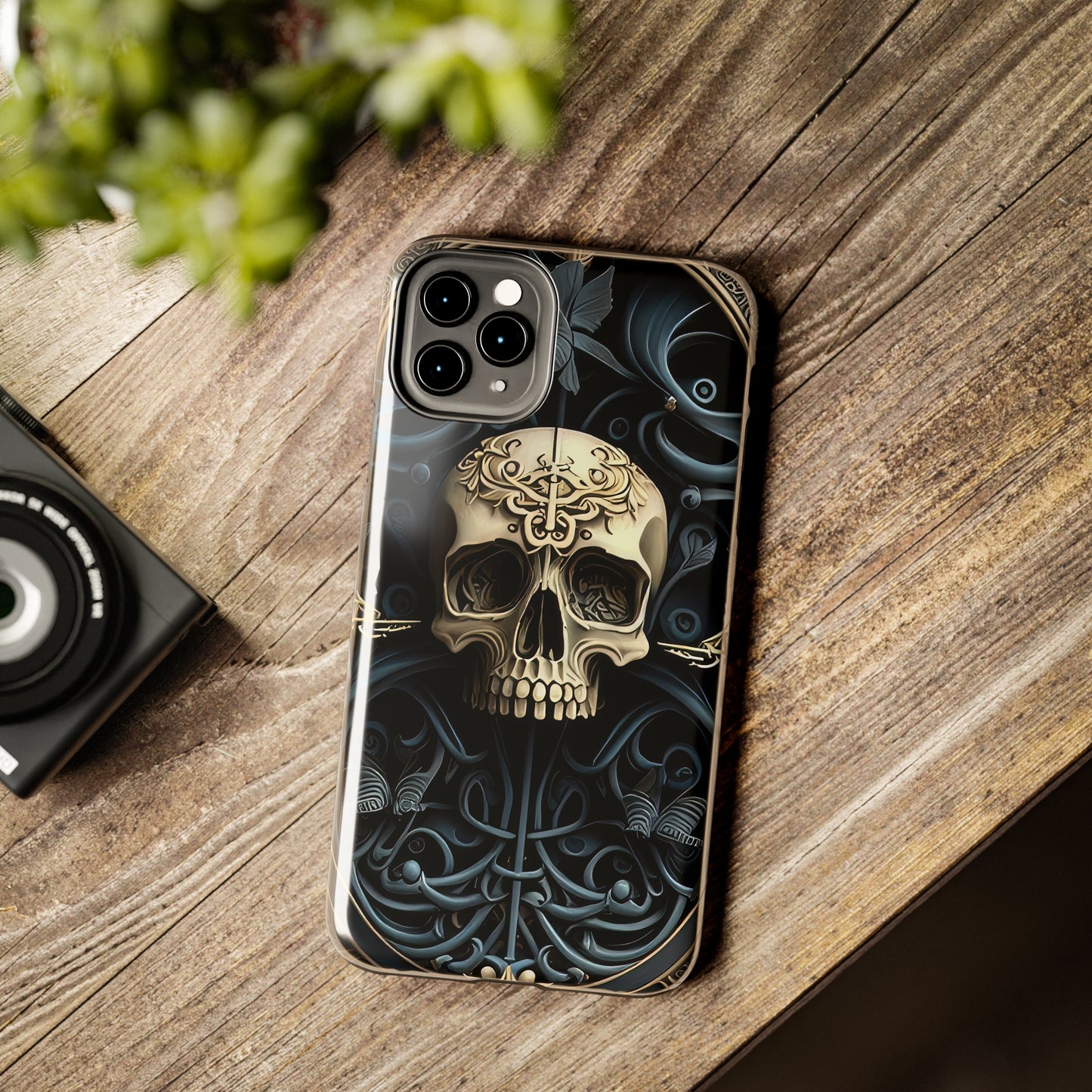 Metallic Chrome Skulls and classic Designed 6 Tough Phone Cases