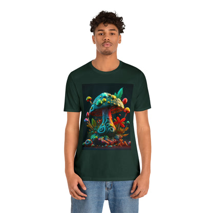 Hippie Mushroom Color Candy Style Design Style 5 Unisex Jersey Short Sleeve Tee