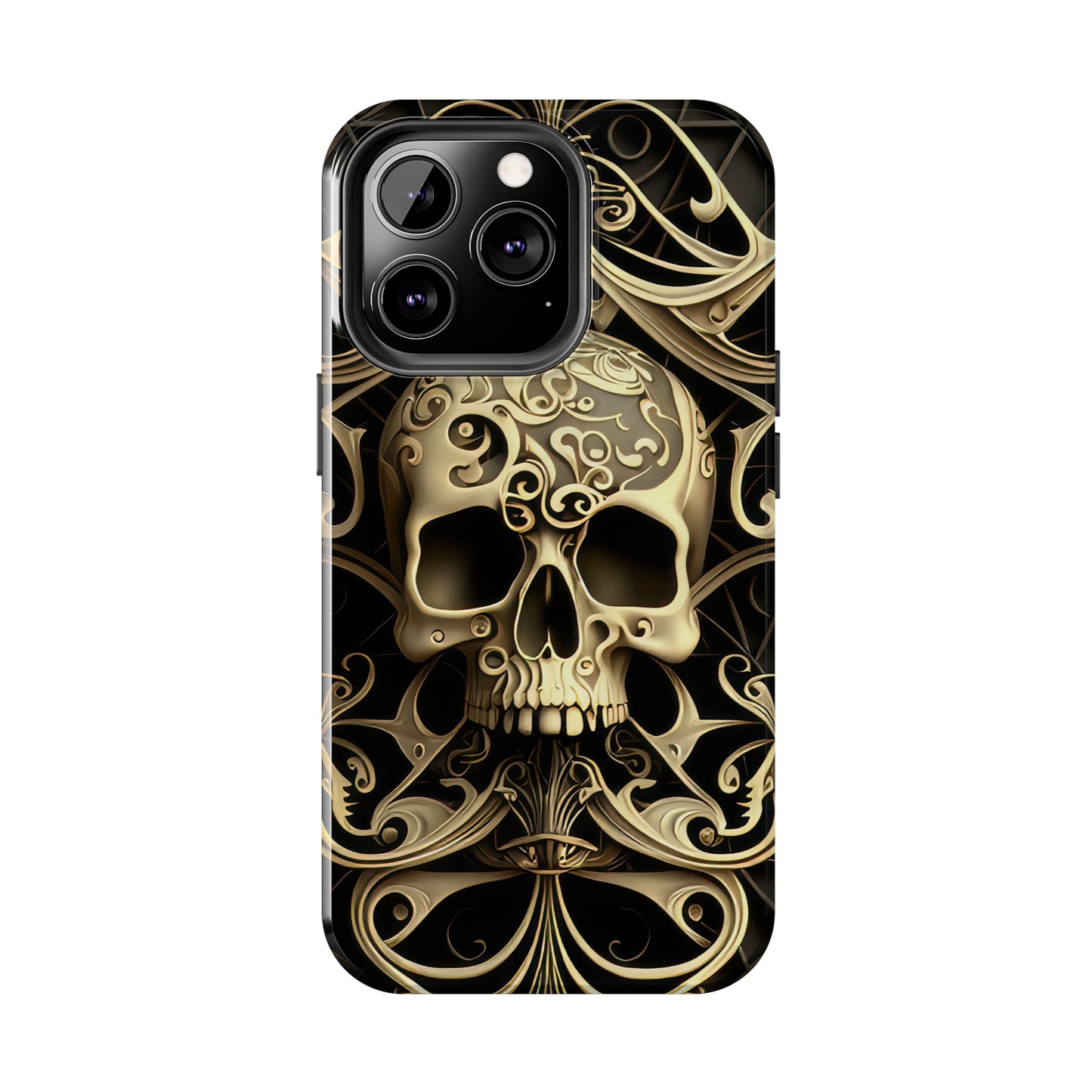 Metallic Chrome Skulls and classic Designed 7 Tough Phone Cases