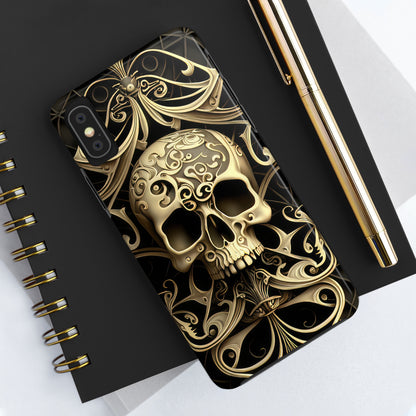 Metallic Chrome Skulls and classic Designed 7 Tough Phone Cases