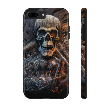 Skull Motorcycle Rider, Ready to Tear Up Road On Beautiful Bike 8 Tough Phone Cases