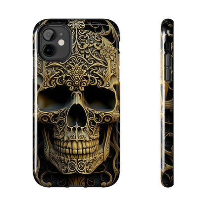 Metallic Chrome Skulls and classic Designed 4 Tough Phone Cases