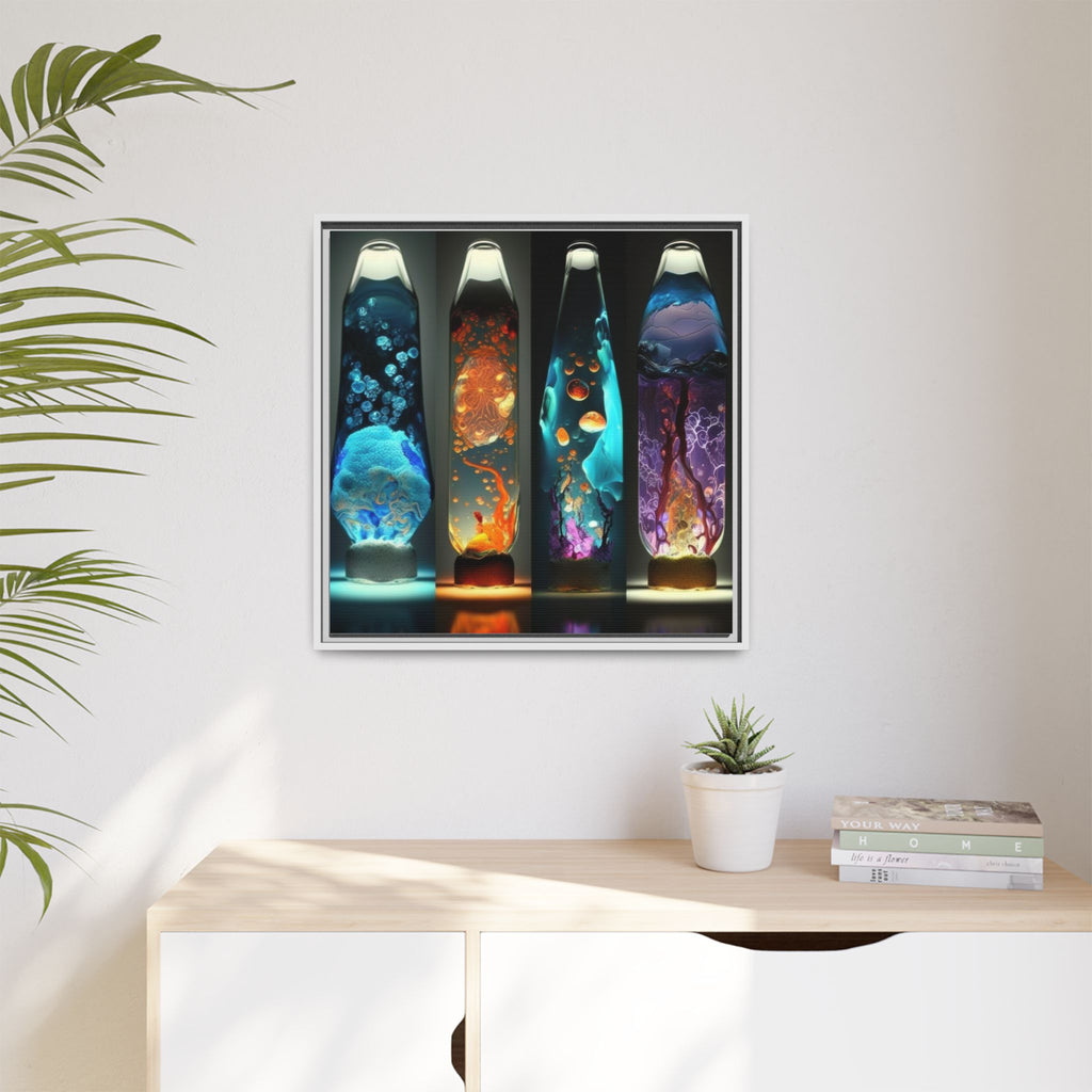 Elemental Currents, Art Print — Colorful Modern Wall Canvas