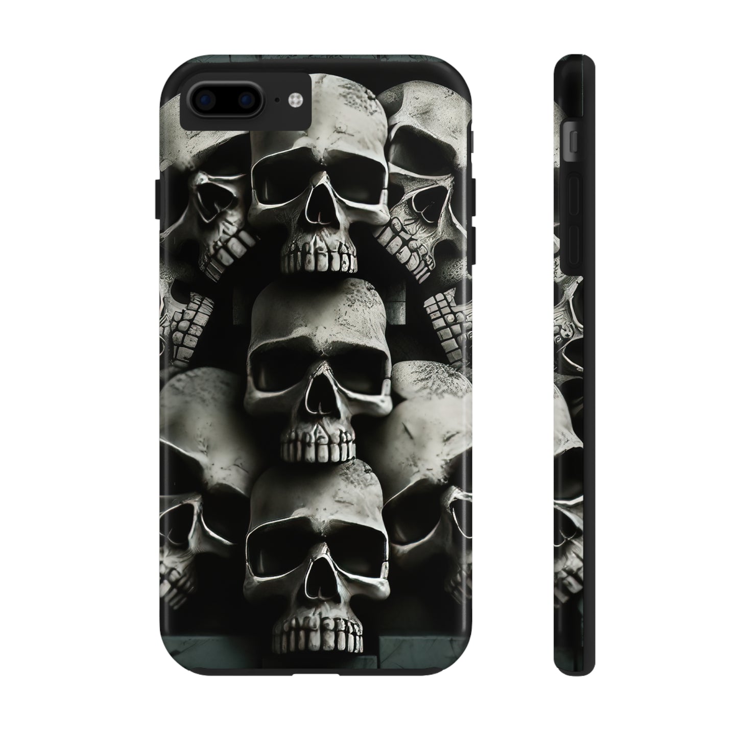 Metallic Chrome Skulls and classic Designed 11 Tough Phone Cases