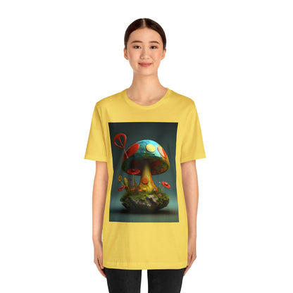 Hippie Mushroom Color Candy Style Design Style 4 Unisex Jersey Short Sleeve Tee