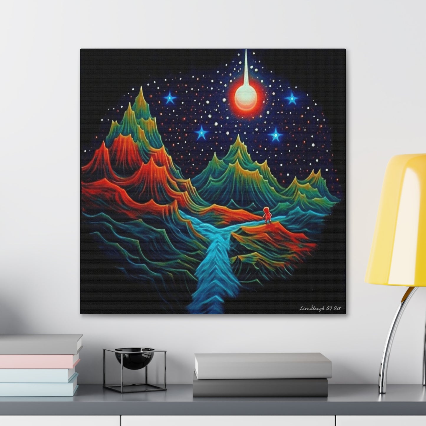 Star light Mountain Dream Canvas Gallery Wraps