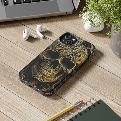 Metallic Chrome Skulls and classic Designed 4 Tough Phone Cases