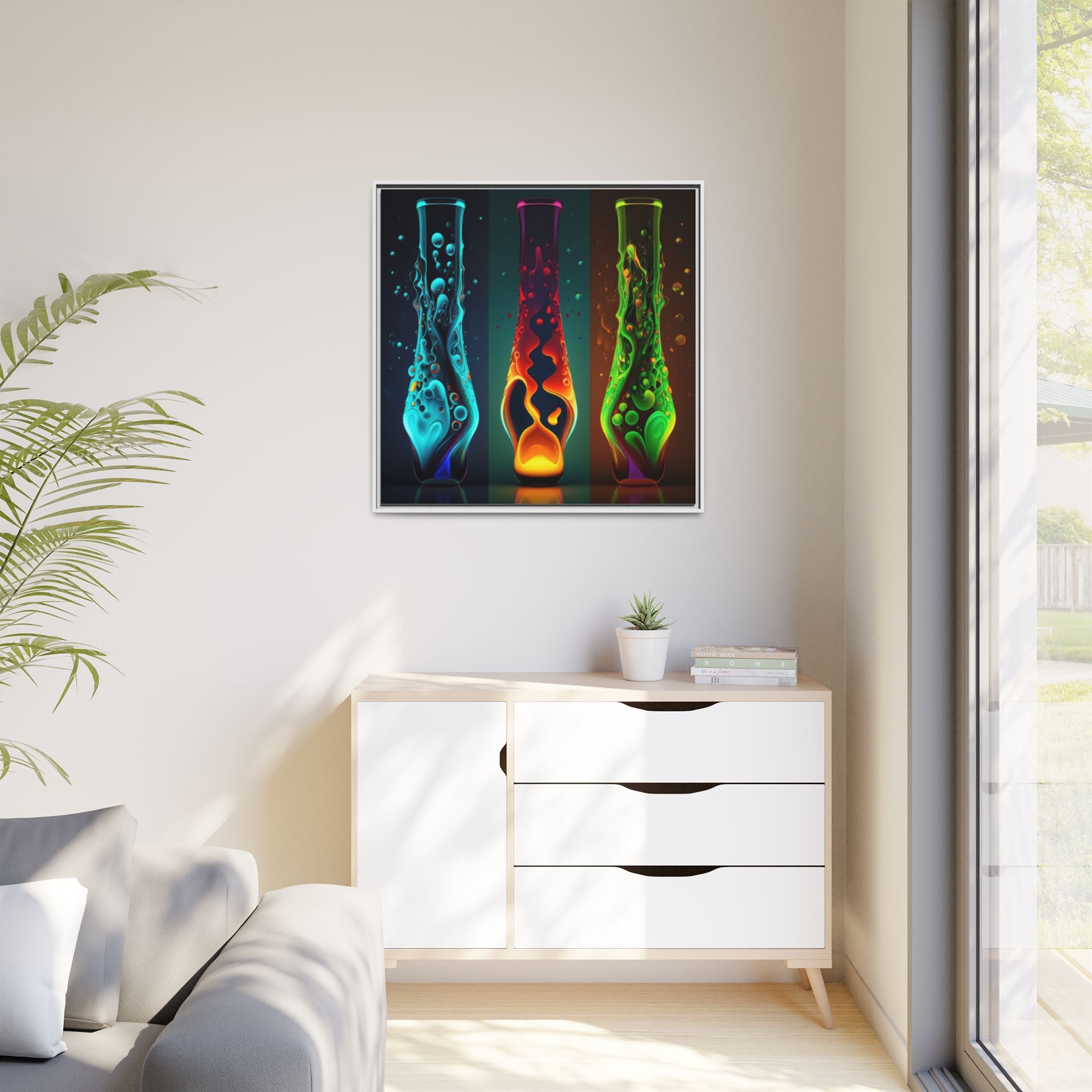 Three States of Flow, Art Print — Colorful Modern Wall Canvas