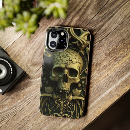 Metallic Chrome Skulls and classic Designed 3 Tough Phone Cases