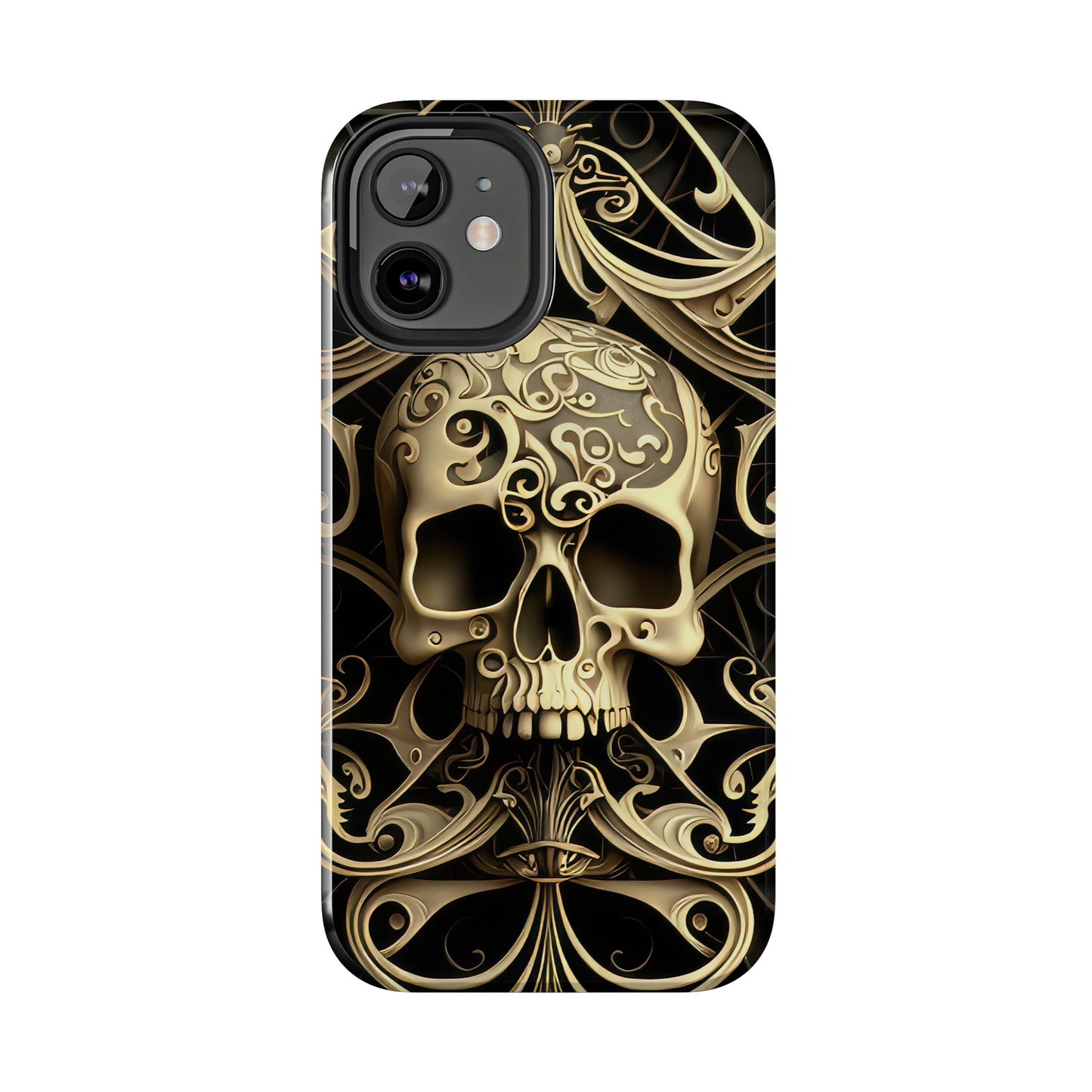 Metallic Chrome Skulls and classic Designed 7 Tough Phone Cases