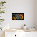 Harmonic Orbits, Matte Canvas, Framed (Multi-color)