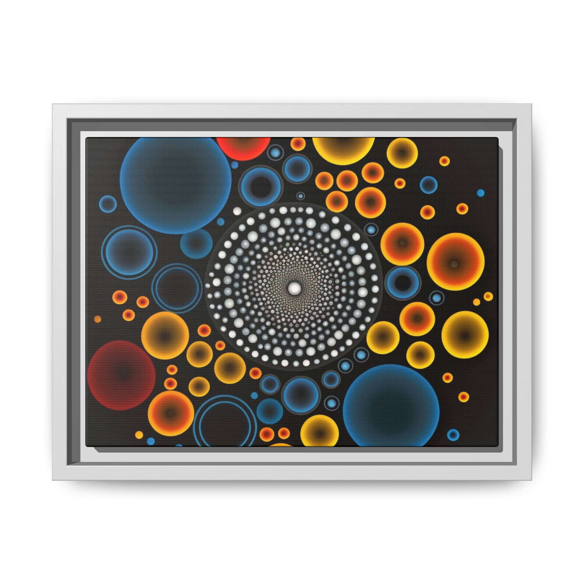 Harmonic Orbits, Matte Canvas, Framed (Multi-color)