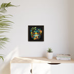 Island Rhythm at Dusk, Art Print — Colorful Modern Wall Canvas