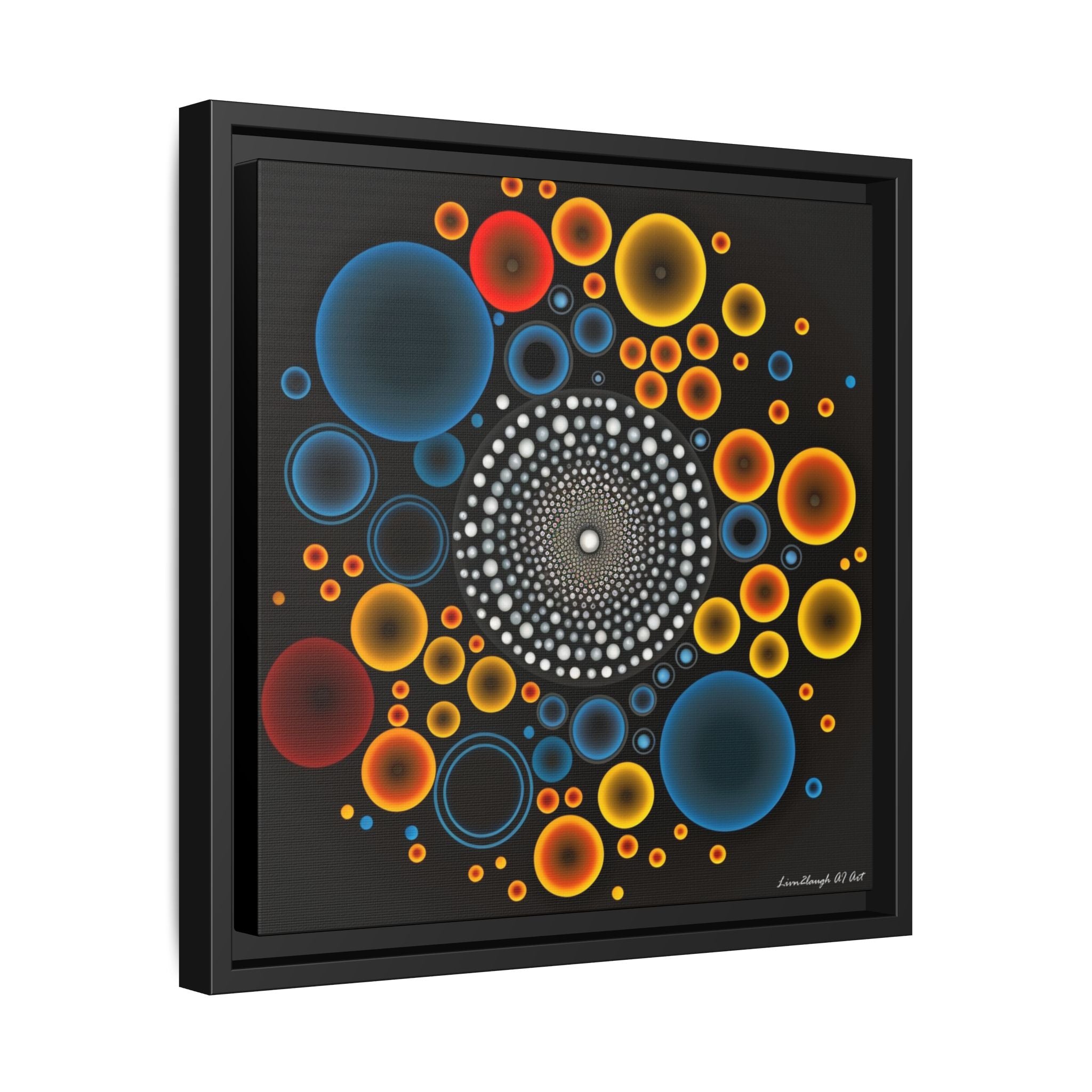 Harmonic Orbits, Matte Canvas, Framed (Multi-color)