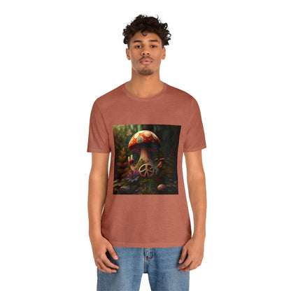 Hippie Mushroom Color Candy Style Design Style 7 Unisex Jersey Short Sleeve Tee